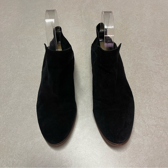 Sam Edelman Ankle Boots Solid Black Suede Bootie Womens size 7 M - Picture 3 of 8